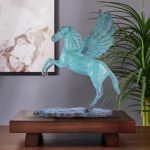 Brass Horse Statue For Collectible Handicraft 