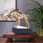 Aluminium Modern Bull Figurine Statue