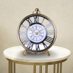 Aluminium Analog Table Clock