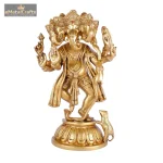 Brass Panchamukhi Ganesha Idol 2 102 eMetalCrafts