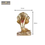 Modern Art of Brass Ganapati Idol for Pooja Room 6 13 cm 2 eMetalCrafts