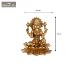 Goddess Brass Lakshmi Statue 6 16 cm 1 eMetalCrafts