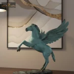 Adorable Brass Pegasus Statue 1 2 eMetalCrafts