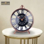 Aluminium Mohja 8 Inch Table Top Clock Analog 2 2 5 eMetalCrafts