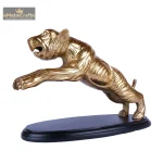 Aluminium Panther Statue On a Sleek Black Base 2 2 7 eMetalCrafts