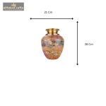 Aluminium flower vase for home decor 3 3 1 eMetalCrafts