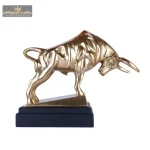 Aluminium Modern Bull Figurine Statue 3 3 4 eMetalCrafts