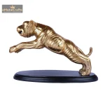 Aluminium Panther Statue On a Sleek Black Base 3 3 7 eMetalCrafts
