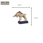 Aluminium Modern Bull Figurine Statue 4 4 2 eMetalCrafts