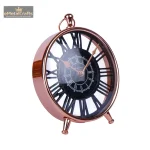 Aluminium Mohja 8 Inch Table Top Clock Analog 4 4 3 eMetalCrafts