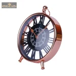 Aluminium Mohja 8 Inch Table Top Clock Analog 5 5 3 eMetalCrafts