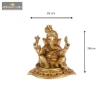 Superfine Brass Lord Ganesha Statue with Turban 6 Add a heading 1 eMetalCrafts