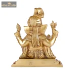 Superfine Brass Lord Ganesha Statue with Turban 5 DSCF5284 eMetalCrafts