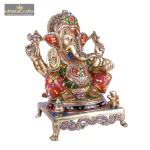 Mastercrafted Brass Ganesha Statue 3 DSCF5321 eMetalCrafts
