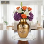 Decorative Aluminium Round Vase For Home & Office Decore 1 wmremove transformed eMetalCrafts