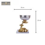 Buck Bowl Steel and Aluminium- Two Tone Gold and Silver 5 011 3 eMetalCrafts