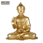 Brass Meditating Buddha Statue Figurine Buddhism Decor 2 012 1 eMetalCrafts