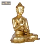 Brass Meditating Buddha Statue Figurine Buddhism Decor 3 013 1 eMetalCrafts