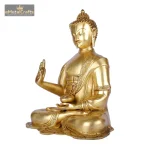 Brass Meditating Buddha Statue Figurine Buddhism Decor 4 014 1 eMetalCrafts