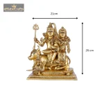 Brass Lord Shiva Statue with Family 6 016 eMetalCrafts