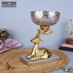 Buck Bowl Steel and Aluminium- Two Tone Gold and Silver 1 041 3 eMetalCrafts