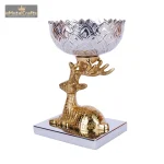 Buck Bowl Steel and Aluminium- Two Tone Gold and Silver 4 044 2 eMetalCrafts
