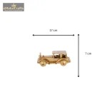 Brass Metal Vintage Car Statue with Glossy Finish 6 046 eMetalCrafts