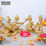 Brass Music Set Musician Figurine and Statue 1 051 eMetalCrafts