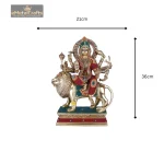 Brass Durga Mata Idol Divine Sherawali mata 6 06 eMetalCrafts