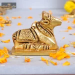 Brass Nandi Idol Shiv Parvati Vahan 1 061 eMetalCrafts