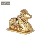Brass Nandi Idol Shiv Parvati Vahan 3 063 eMetalCrafts