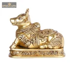 Brass Nandi Statue, Nandi Cow Statue 2 072 eMetalCrafts