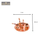 Copper Golden Color Pooja Thali 4 074 2 eMetalCrafts