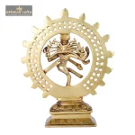 Brass Nataraja Statue with Triple Arch 5 085 eMetalCrafts