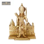 Brass Rama Idol with His Temple 2 092 eMetalCrafts