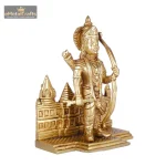 Brass Rama Idol with His Temple 3 093 eMetalCrafts