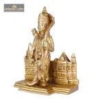 Brass Rama Idol with His Temple 4 094 eMetalCrafts