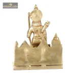Brass Rama Idol with His Temple 5 095 eMetalCrafts