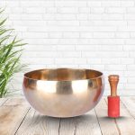 Golden Singing Medium Bowl Set, For Helps In Healing,Relaxation