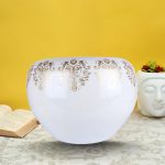 Aluminium glass planter or pot.