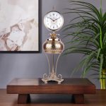 Artage Metal Aluminium Gold Finish Clock