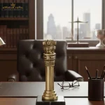 A Ona Brass Indian National Emblem Ashok Chakra Pillar 1 1 2 eMetalCrafts