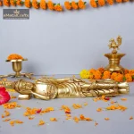 Brass Buddha Idol In Maha Parinirvana 1 1 20 eMetalCrafts