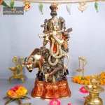 Brass Cow Krishna Idol in, House warming gift 1 1 26 eMetalCrafts