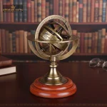 Brass Armillary Sphere Astrolabe Nautical For Table Décor 1 1 33 eMetalCrafts