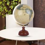 Aluminium Brown & Green Antique Globe  