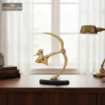 Aluminium Metal Tabletop Human Sculptures With Arrow 1 1 46 eMetalCrafts