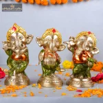 Bal Ganesha Brass Idols set 1 1 69 eMetalCrafts
