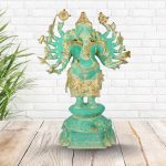 Vintage Finished Unique Ganesha Statue