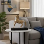 Aluminium Golden Horse Statue 1 horse statue
